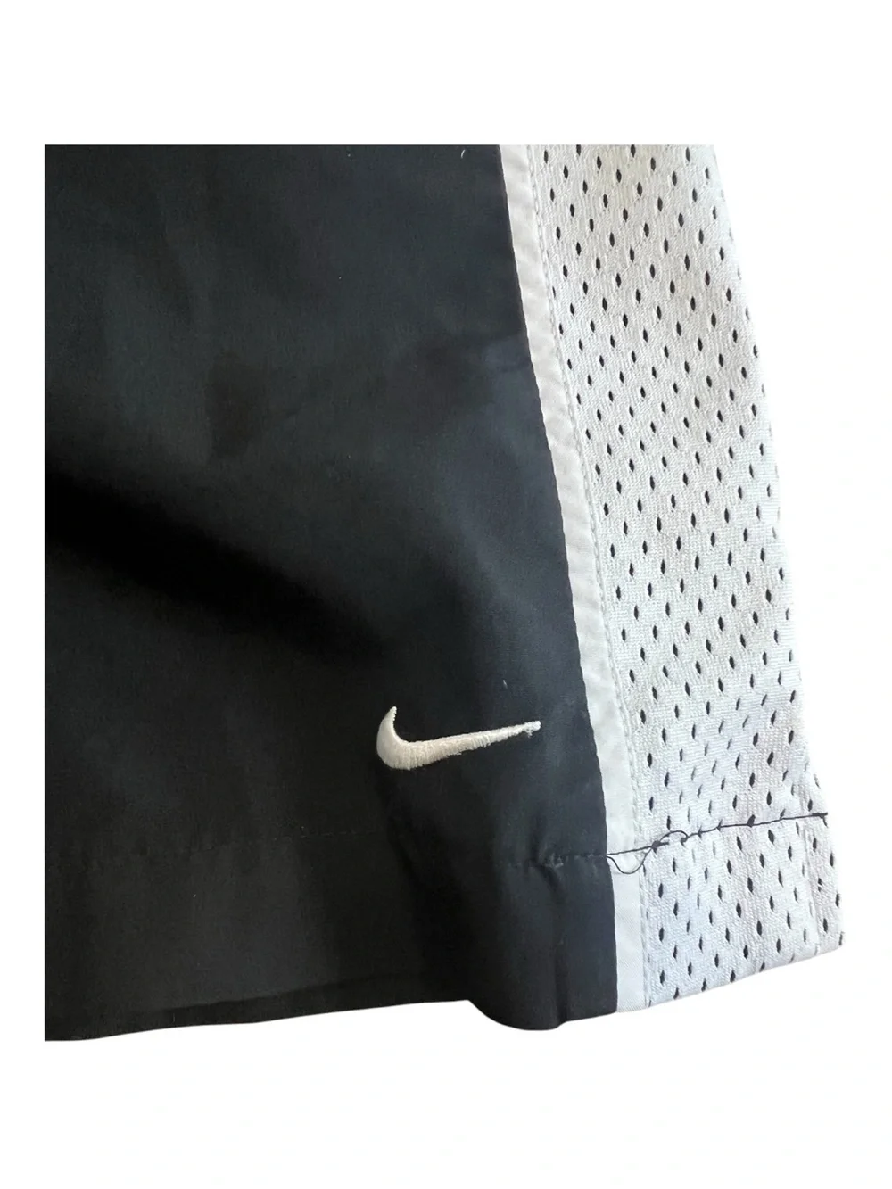 Nike Running Shorts with Mesh Panels Black & White Size M Women